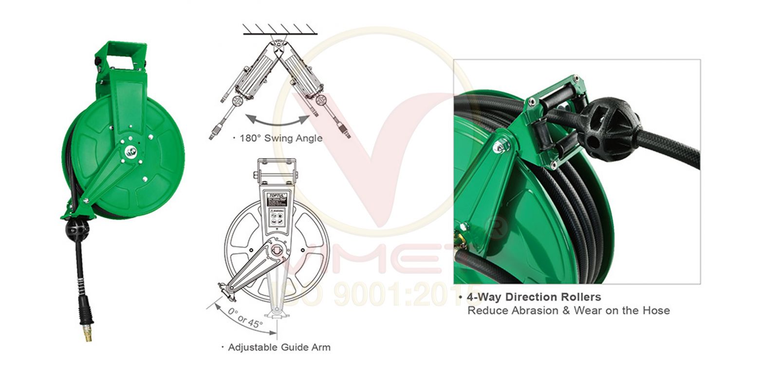 Cuộn dây hơi TOPTUL KHBR1015 Cuộn dây hơi TOPTUL KHBR1015