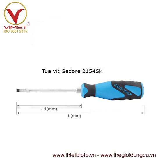 Tua vít dẹt 8mm Gedore 1845241 series 2154 SK