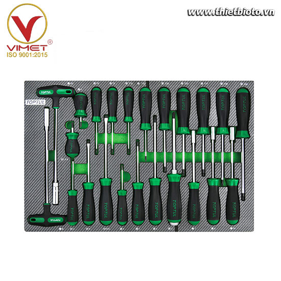 Bộ tay vặn chữ T 23 chi tiết TOPTUL GED2356