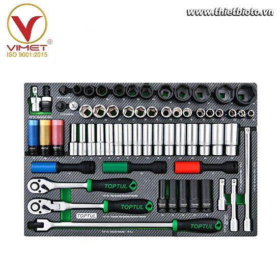 Bộ đầu tuýp lục giác 64 chi tiết TOPTUL GED0642