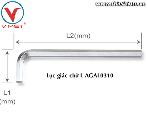 Lục giác chữ L (dài) 3mm TOPTUL AGAL0310