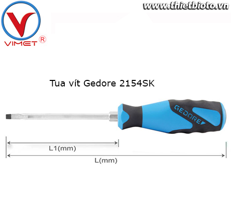 Tua vít dẹt 10mm Gedore 1845268 series 2154 SK